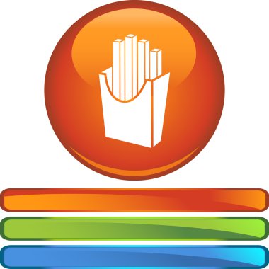 Patates kızartması web düğmesi