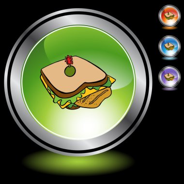 Tavuk sandviç web düğmesi