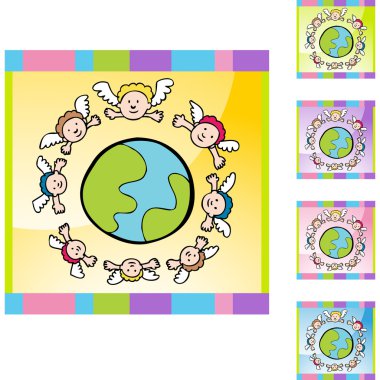 Koruyucu melekler simgesi web
