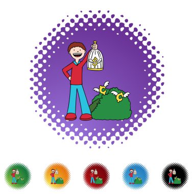 Kuş türü el web simgesi