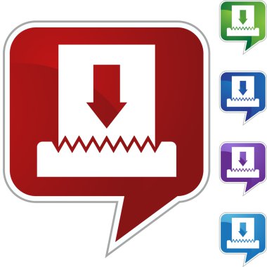 Kağıt parçalayıcı web düğmesi