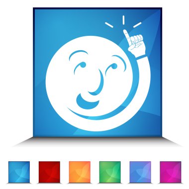 Çözüm adam parlak düğme kümesi