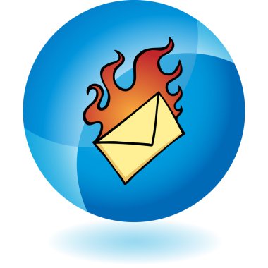 Acil e-posta Icon set