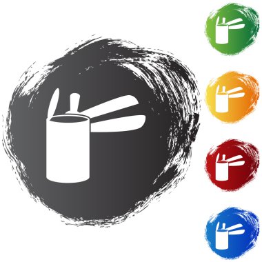 Konserve açacağı sembolü işareti ve düğme