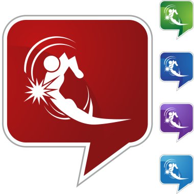 Aksiyon sopa rakam poz