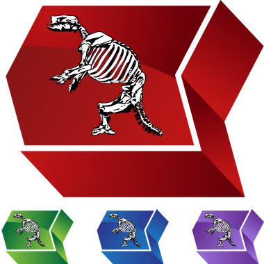 Fosil kemik web düğmesi