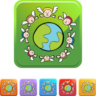 Koruyucu melekler simgesi web