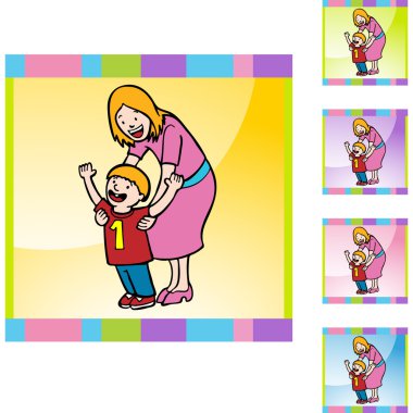 Yürümeye başlayan çocuk web simgesi