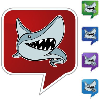 Köpek balığı web düğmesi