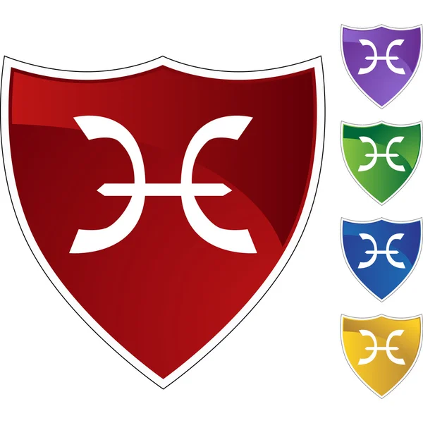 Fiskarna zodiac symbol — Stock vektor