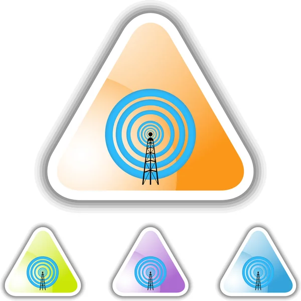 Signal Tower web icon — Stock Vector