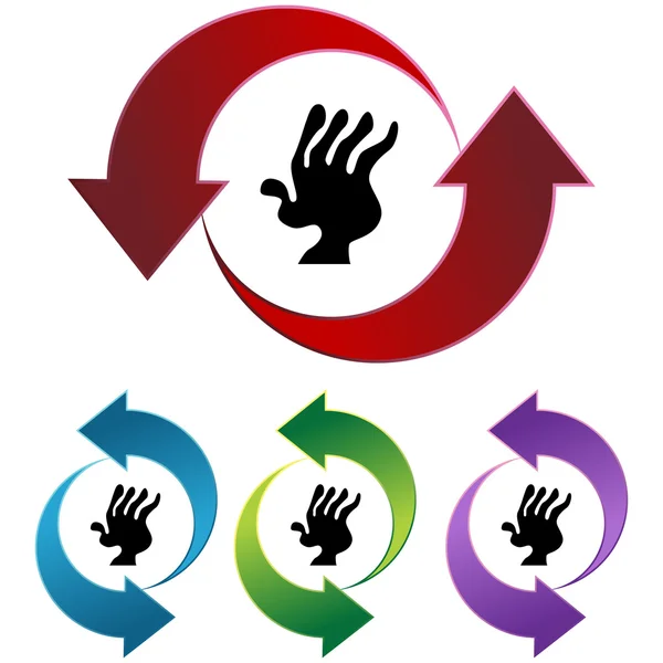 Artritis web pictogram — Stockvector