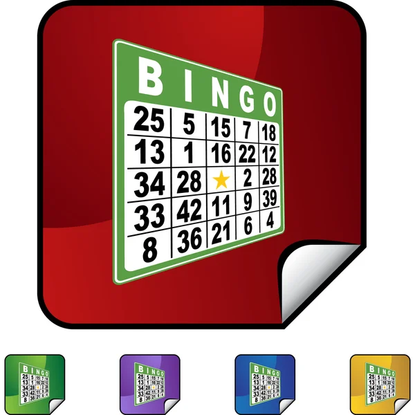 Bingo web icon — Stock Vector