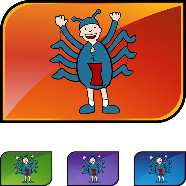 Spider Boy — Stock Vector