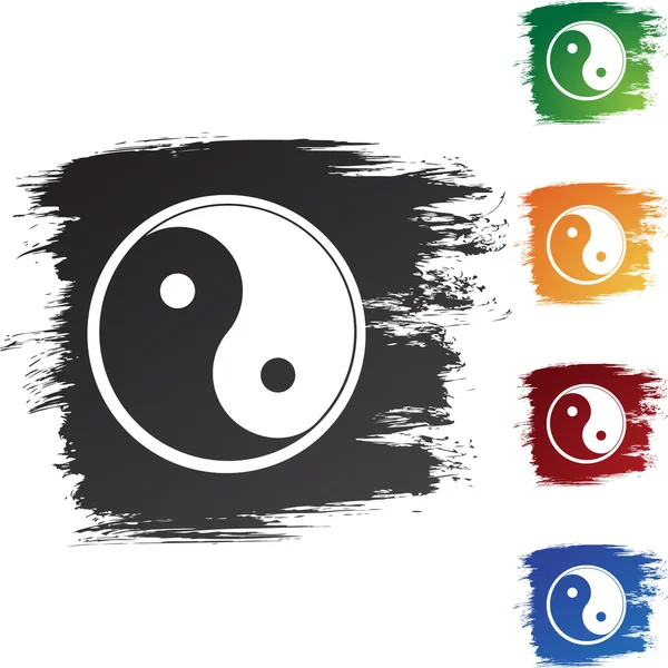 Yin Yang ícone da web —  Vetores de Stock