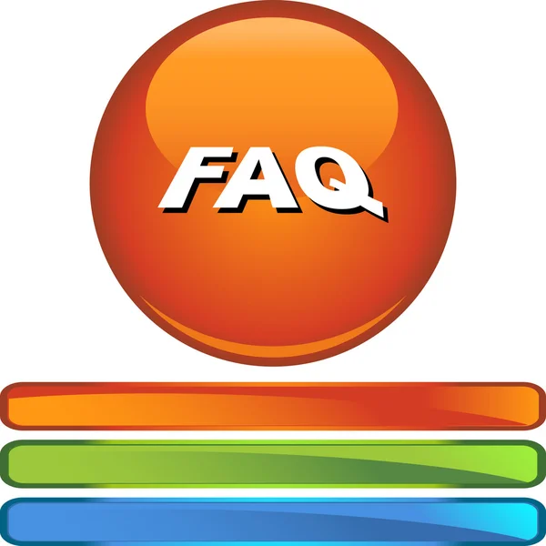 FAQ web icon — Stock Vector