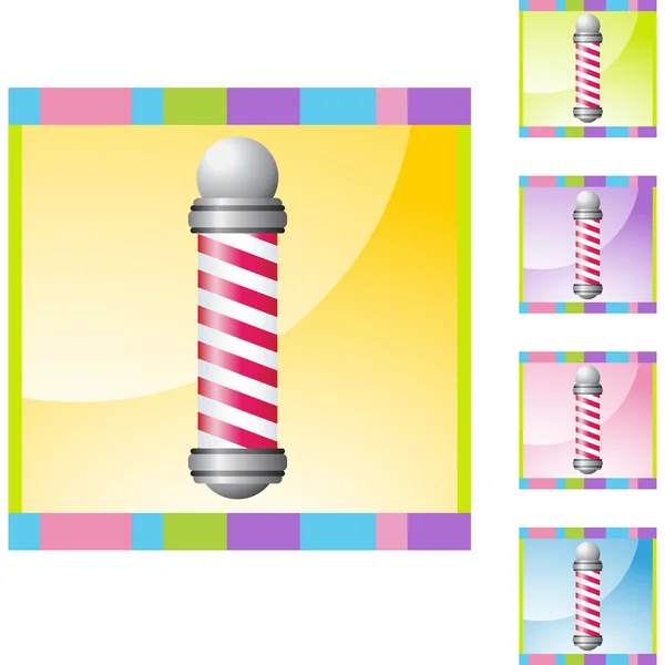 Barbershop Pole web icon — Stock Vector