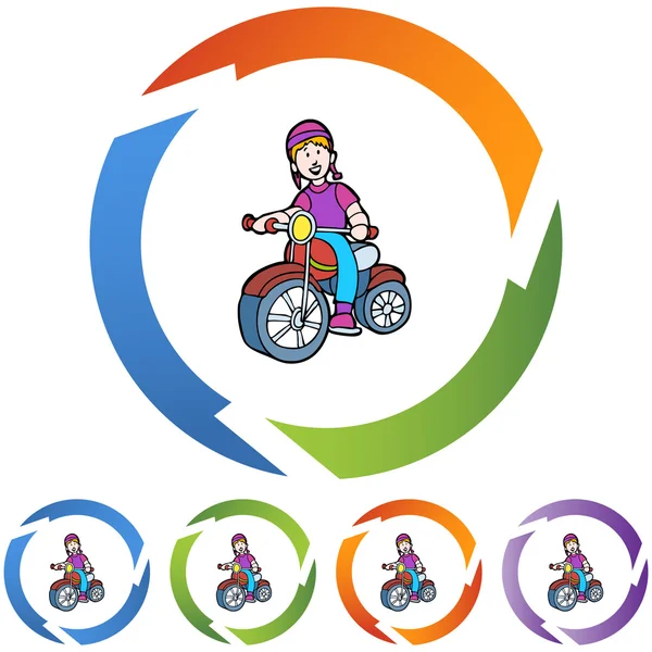 Motorfiets web pictogram — Stockvector