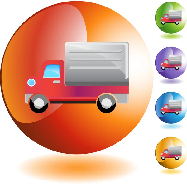 Delivery Truck web icon — Stock Vector