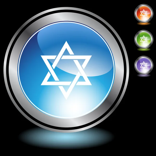 Icône étoile juive — Image vectorielle