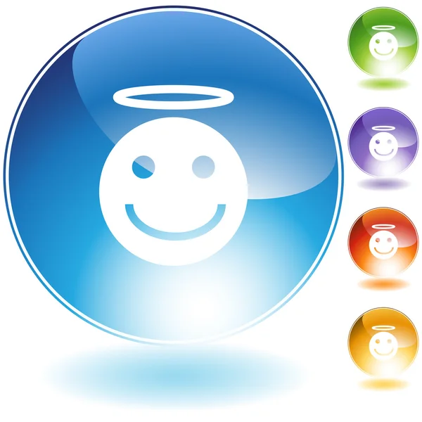 Angel Emoticon set — Stock Vector