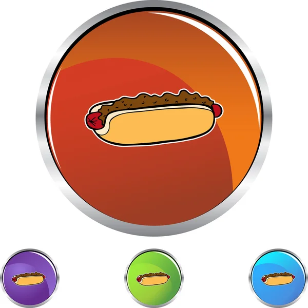 Chili-Hund-Symbol-Taste — Stockvektor