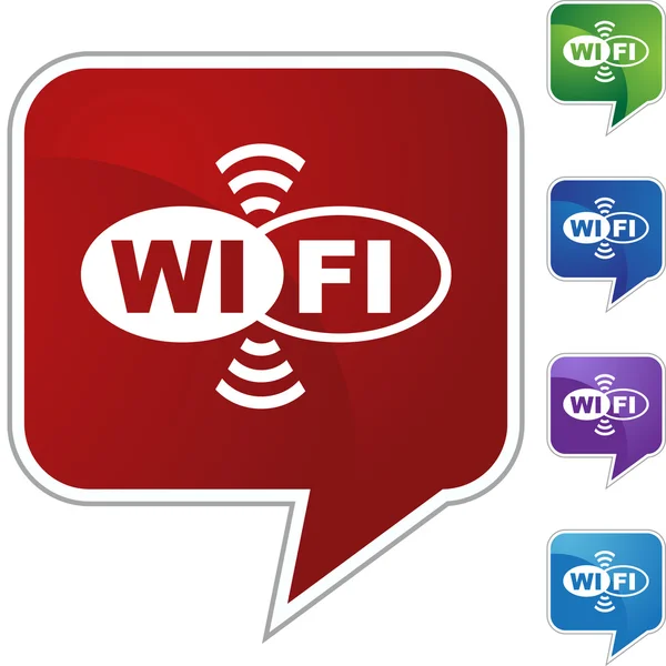 Wifi-nettknapp – stockvektor