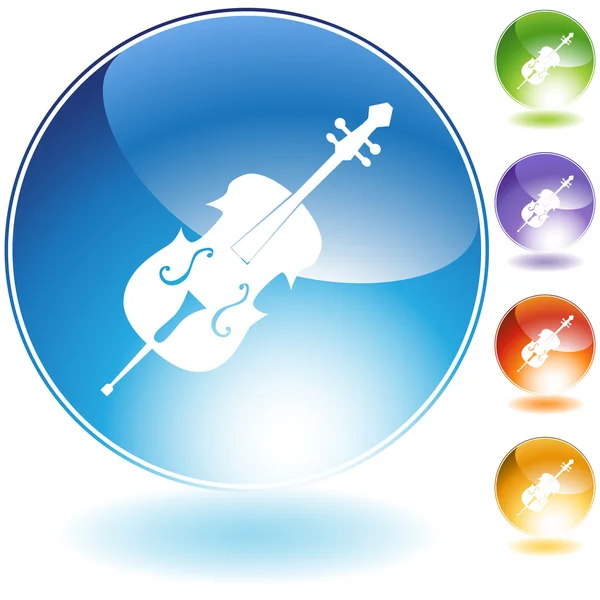 Cello music instrument — Stock Vector