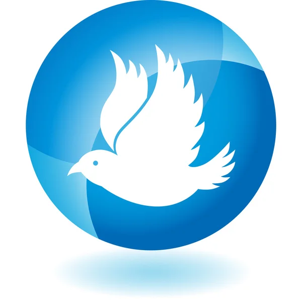 Bouton web colombe — Image vectorielle