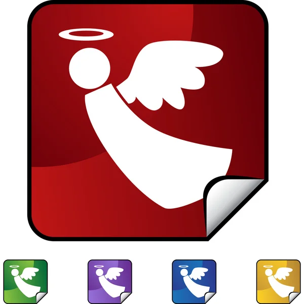 Botón web Angel — Archivo Imágenes Vectoriales