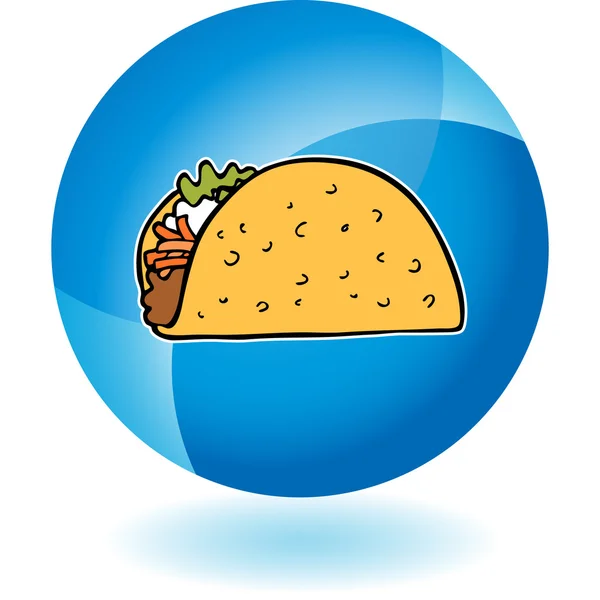 Icône web Taco — Image vectorielle