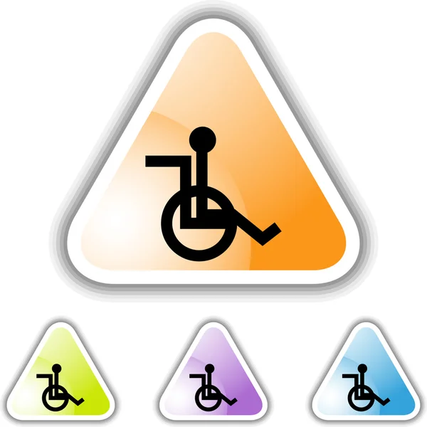 Wheelchair web icon — Stock Vector