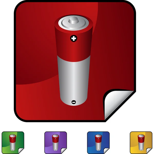 Batteria icone colorate — Vettoriale Stock