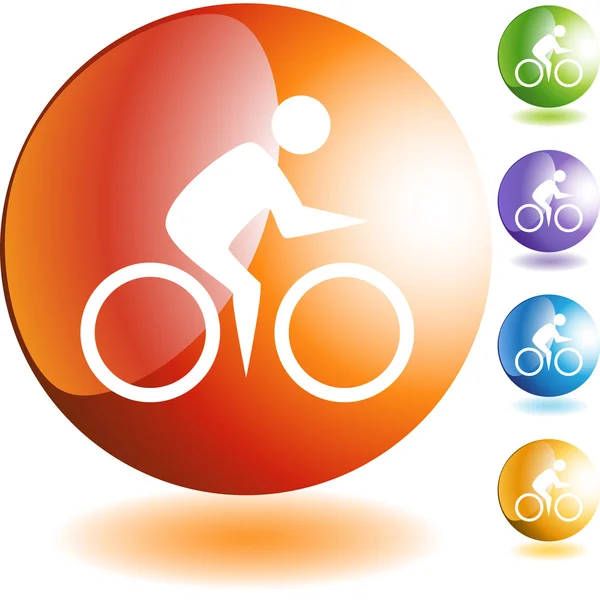 Cycling Swimmer web — Stock Vector