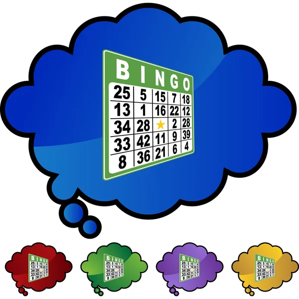 Ícone web Bingo — Vetor de Stock