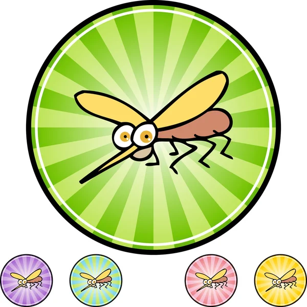 Mosquito web knop — Stockvector