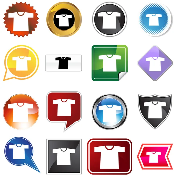 Shirt pictogrammenset — Stockvector