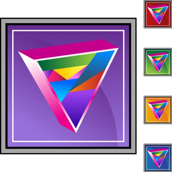 Symboltaste für schwule Dreiecke — Stockvektor