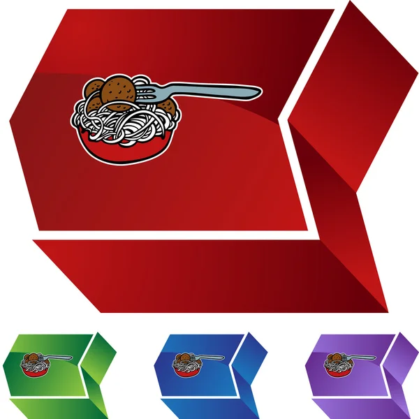 Icono web de espaguetis — Archivo Imágenes Vectoriales