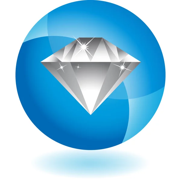 Διαμάντι κουμπί web — Διανυσματικό Αρχείο