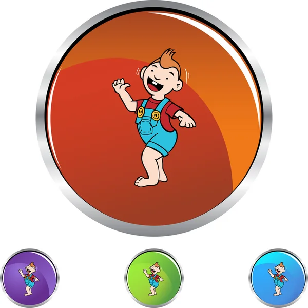 Yürümeye başlayan yürüyüş web düğmesi