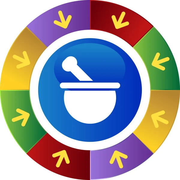 Apotheek web pictogram — Stockvector