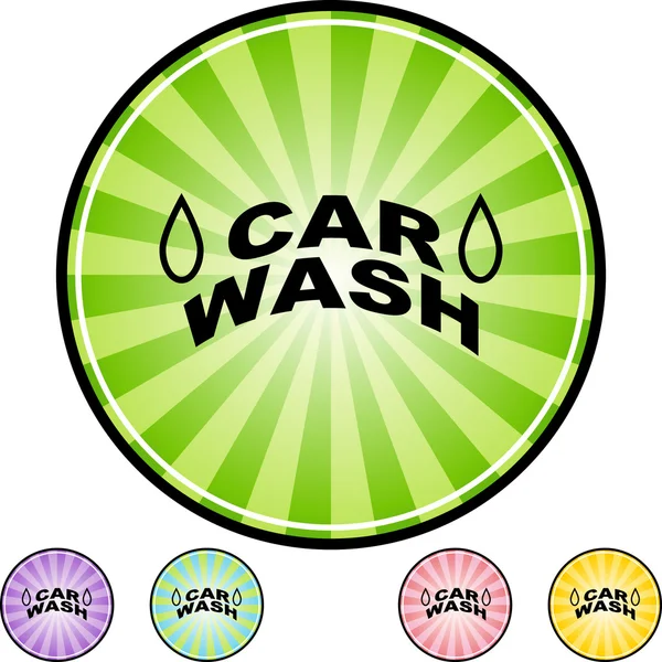 洗車 web ボタン — ストックベクタ