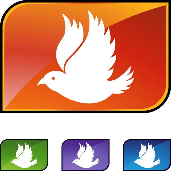 Bouton web colombe — Image vectorielle