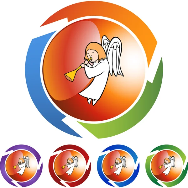 Angel web pictogram — Stockvector