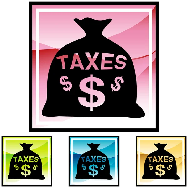 Taxes web icon — Stock Vector