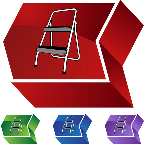 Web-Ikone auf der Leiter — Stockvektor