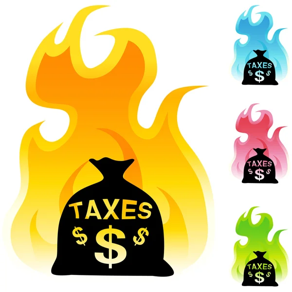Icona web delle tasse — Vettoriale Stock
