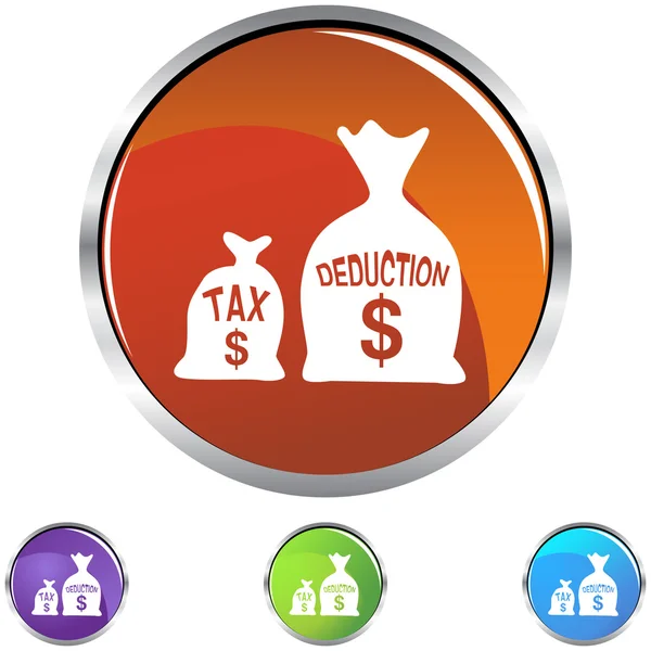 Tax Deduction web icon — Stock Vector