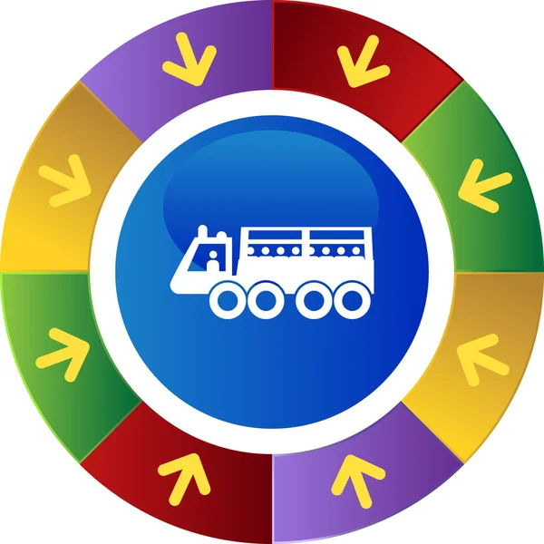 Militärische Transporttaste — Stockvektor